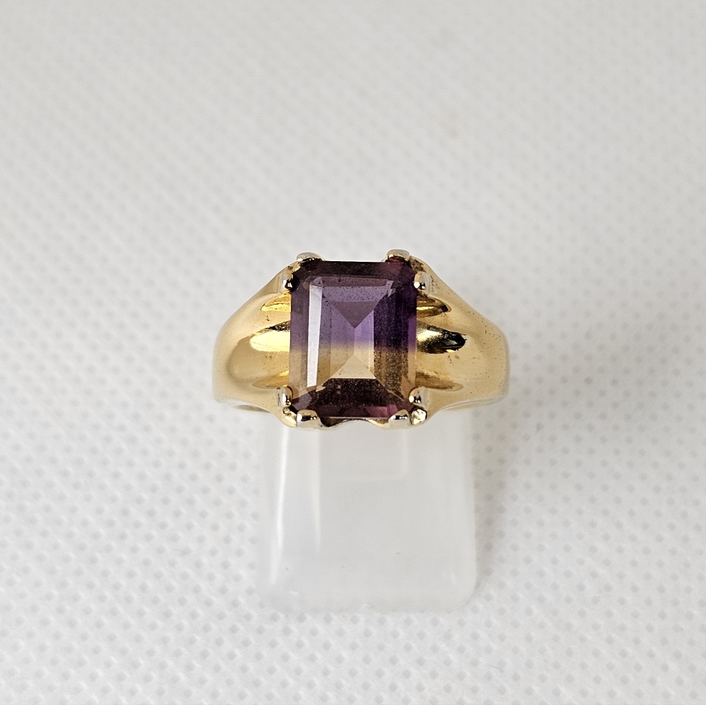 Vintage Ametrine Yellow Gold Vermeil Ring Size 7!